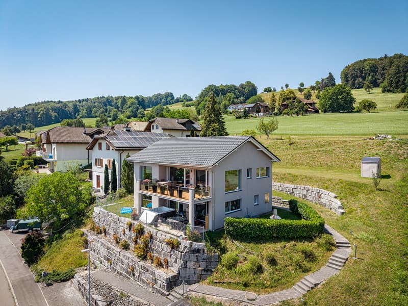 HALLWILERSEE IM BLICK – EXKLUSIVES EINFAMILIENHAUS MIT WEITSICHT (1)