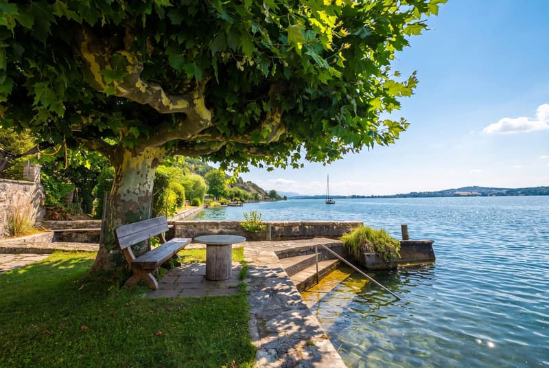 SEEZUGANG UND BOOTSPLATZ - CHARMANTES EINFAMILIENHAUS AM BIELERSEE (1)