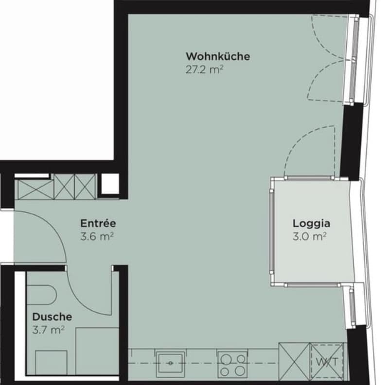 Moderne 1.5 Zimmer Neubauwohnung in Erlenbach ZH (4)