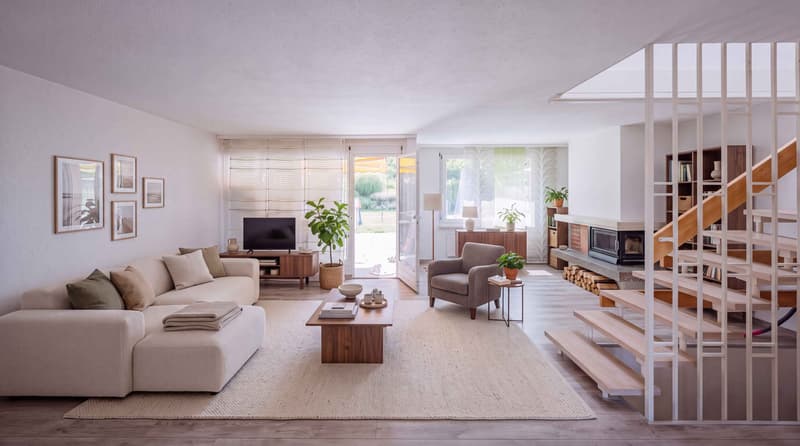 IHR ZUHAUSE ZWISCHEN SEE UND BERGEN - 4.5 ZIMMER REIHENMITTELHAUS IN SPIEZ (2)