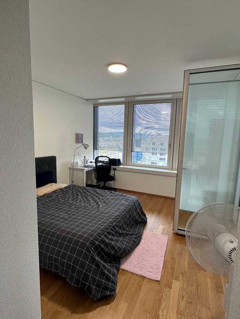 Sublet/Temporary Furnished 3.5 Room 16th Floor in Altstetten (1-3 months) (8)