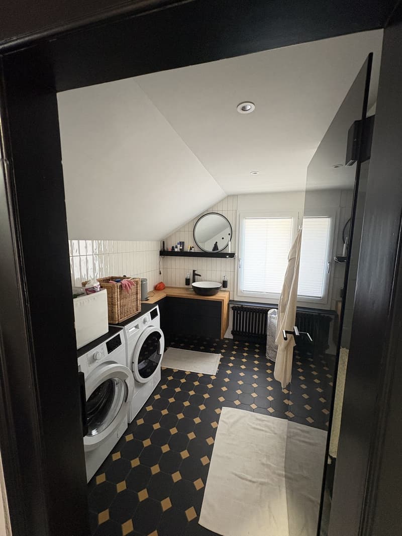 Modern furnished apartment  with cellar & attic storage (6)