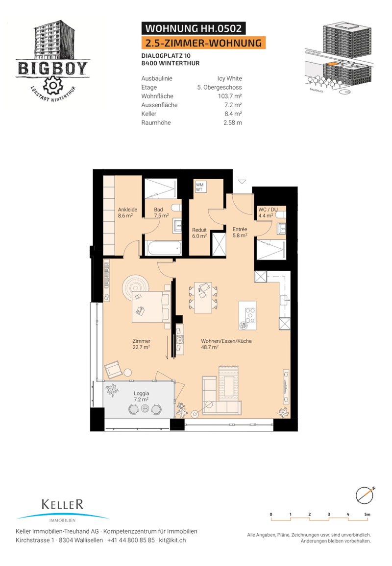 Appartamento moderno 2.5 locali nel BIGBOY (6)