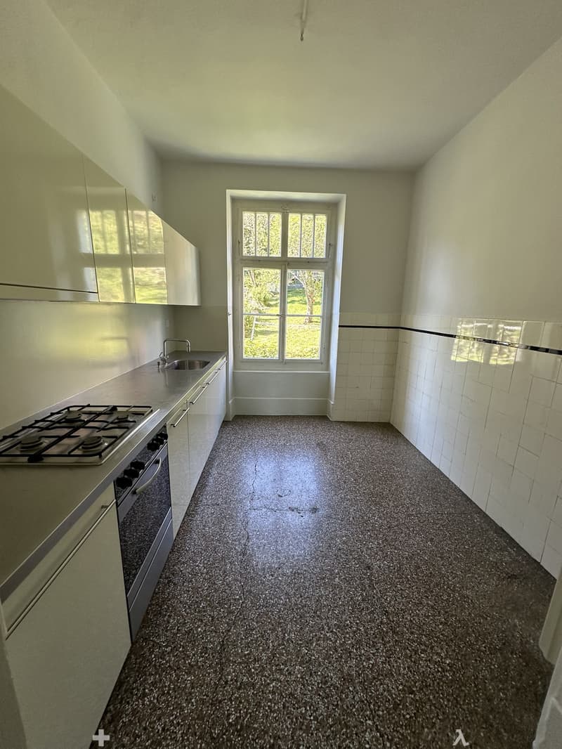 Charmante 4.5-Zimmer Altbauwohnung mit wunderschönen Parkettböden, Balkon und eigenem Gartenanteil (6)