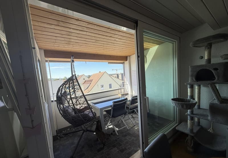 Appartamento carino e spazioso di 3.5 locali con caminetto e balcone ad Aarau Rohr (3)
