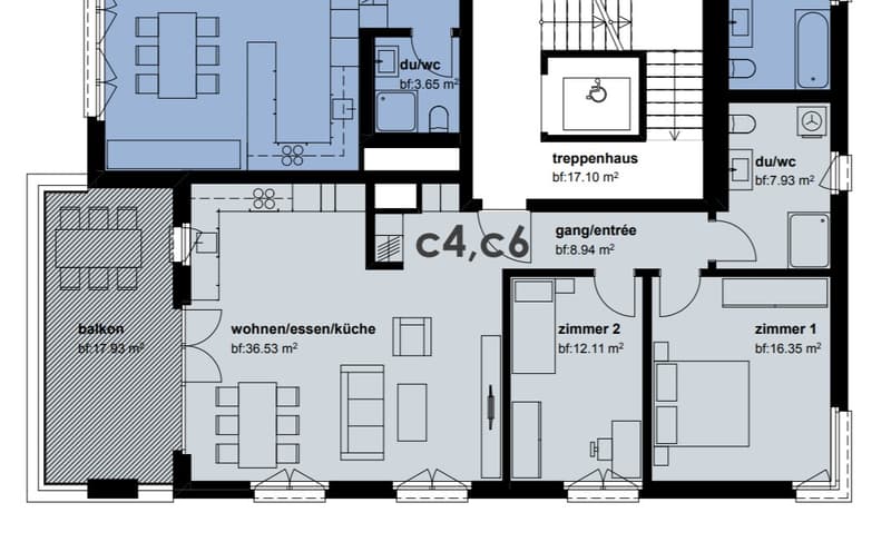 Modern and bright 3.5-room apartment in Rüti ZH (9)