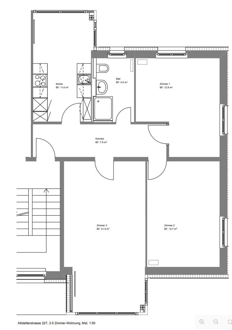 Louer un appartement de 3,5 pièces à Zürich Altstetten (2)