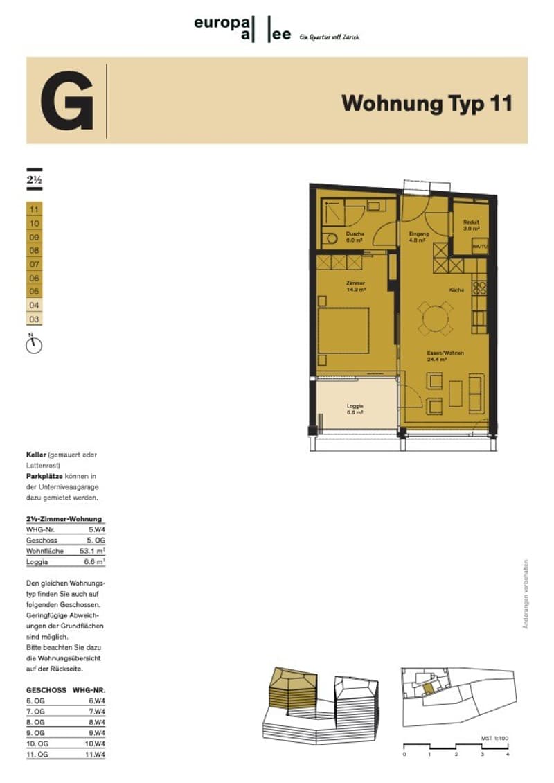 Bright 2.5-room in Europaallee  New Build, High Floor, Spectacular View (7)