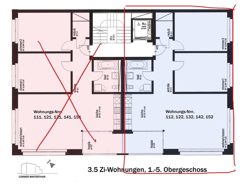 Bright 3.5-room apartment with balcony in Winterthur (2)