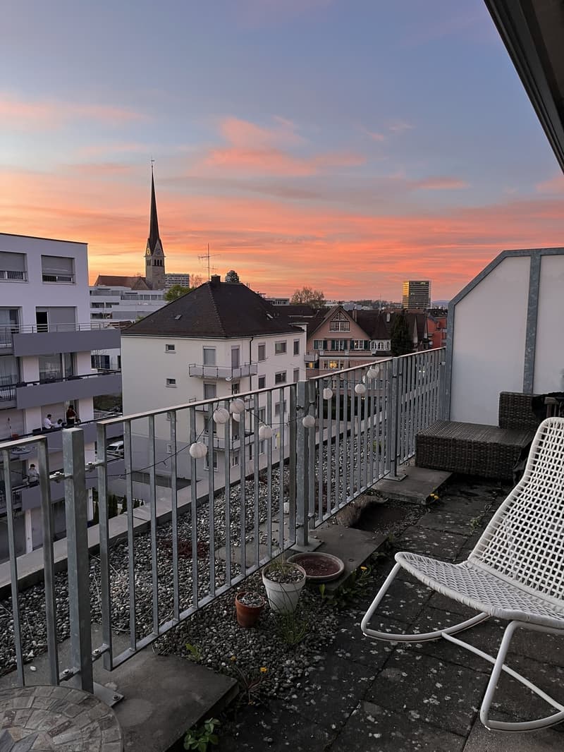 huge balcony