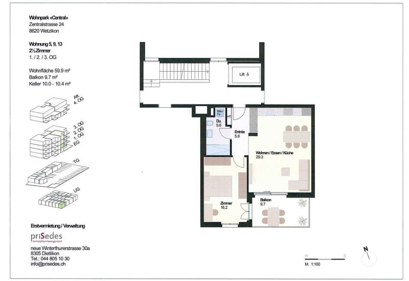 2,5 m² Wohnung in Wetzikon zu vermieten (12)
