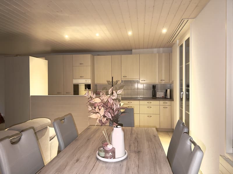 Spacious 5.5-room apartment with balcony, parking, and beautiful views in Erlenbach im Simmental (6)