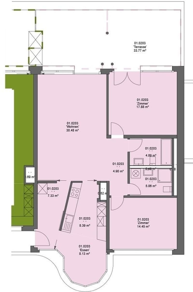 Appartement 3 ½ pièces, 8050 Zurich (12)
