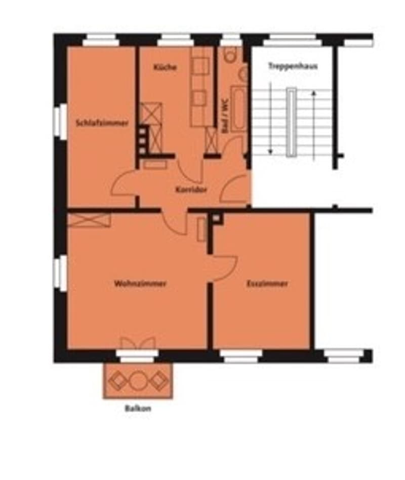 Altbau-Charme & Top-Lage: Helle 3.5-Zimmer-Wohnung mit Balkon nahe Röntgenplatz im Kreis 5 (8)