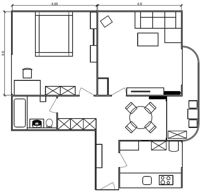 Bello appartamento 2 1/2 locali in subaffitto (13)