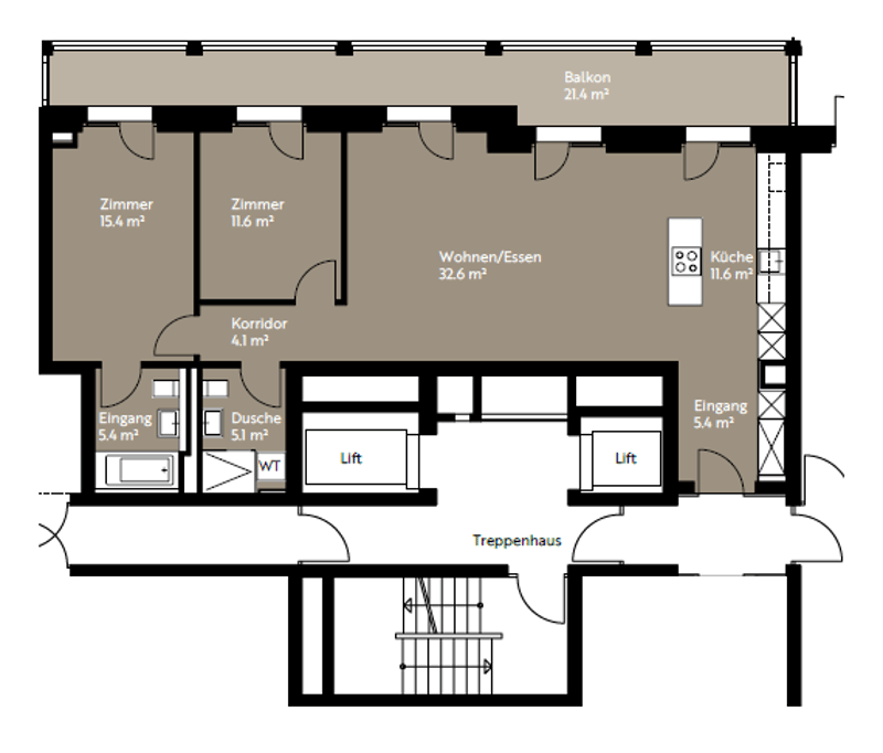 3 ½ Zimmer-Wohnung in Kriens mieten (Erstbezug) (3)
