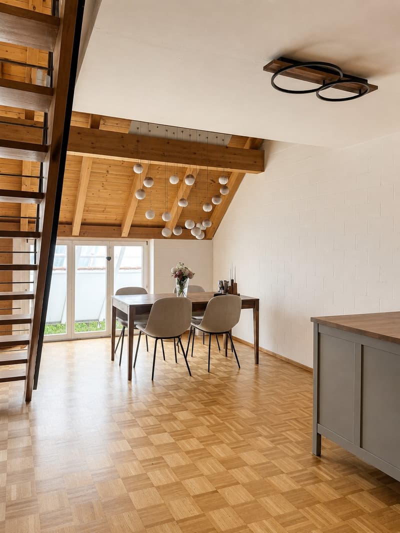 Charming furnished attic apartment with gallery (temporary) (3)