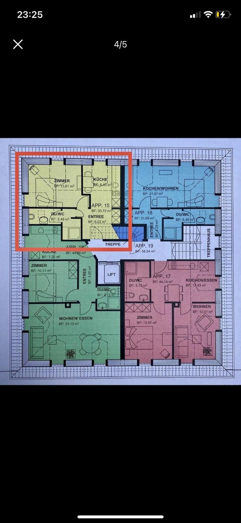 Appartement mansardé de 1,5 pièces dans le district 4 (5)
