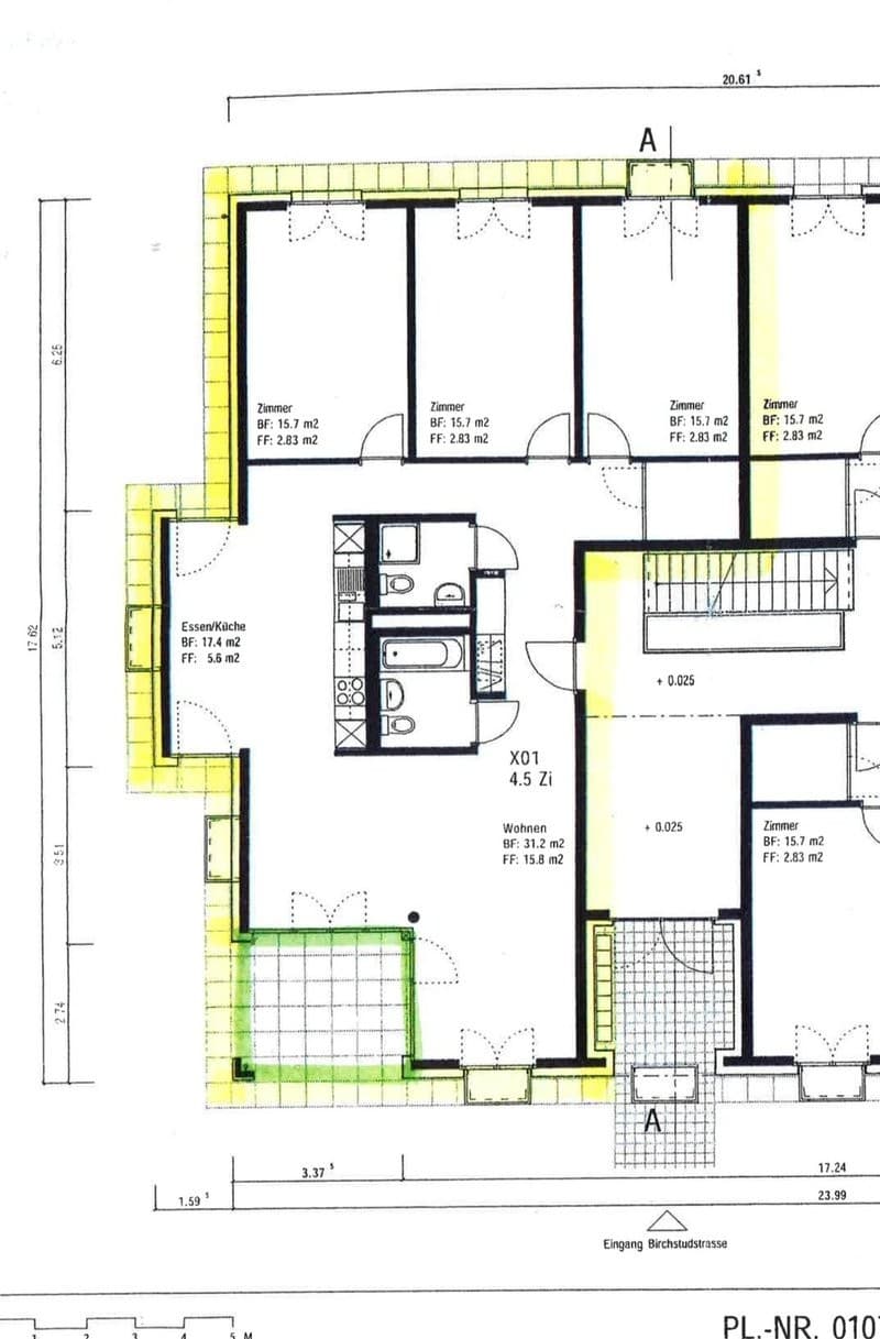 Appartement spacieux 4.5 pièces avec part de jardin à Eglisau (11)
