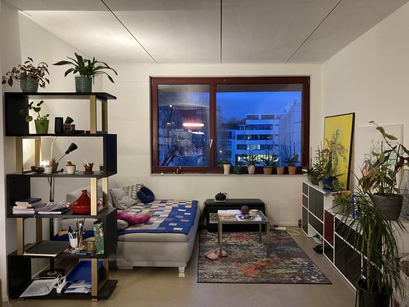 Ampia camera in condivisione con bagno privato in appartamento in cluster moderno in affitto dal 1° agosto (6)