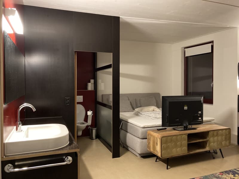Ampia camera in condivisione con bagno privato in appartamento in cluster moderno in affitto dal 1° agosto (5)