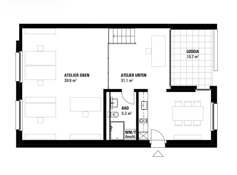 Appartement-atelier charmant dans un emplacement urbain (6)