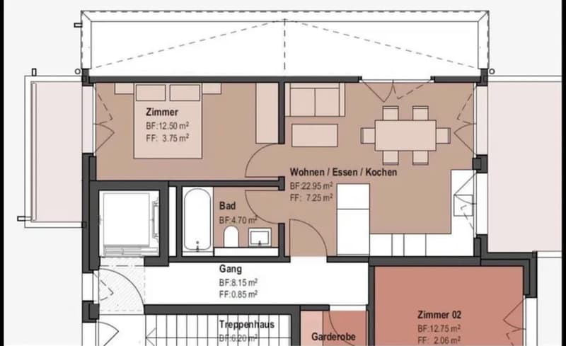 Appartamento di 2,5 locali in costruzione nuova con terrazza a Hinwil (3)