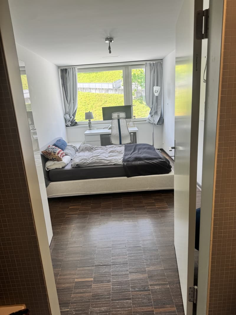 Bright Bedroom with Private Bathroom Lake View Apartment (6)
