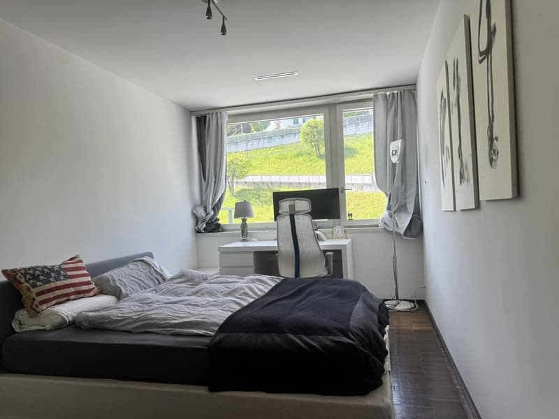 Bright Bedroom with Private Bathroom Lake View Apartment (1)