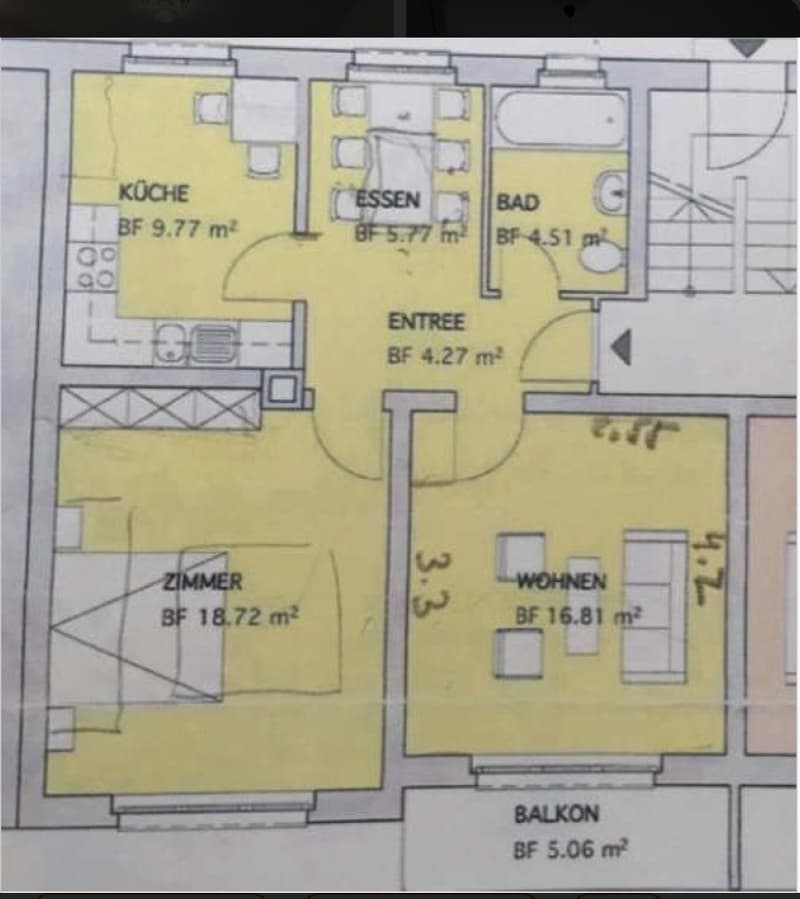 Bello appartamento in vecchio edificio luminoso in affitto (7)