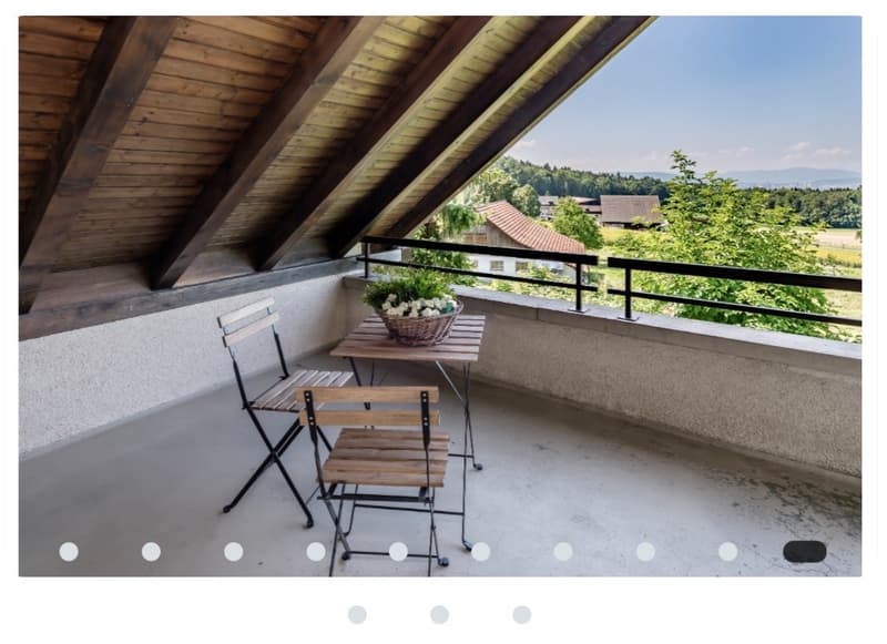 Accogliente appartamento mansardato di 3,5 locali con grande proprietà e balcone (5)