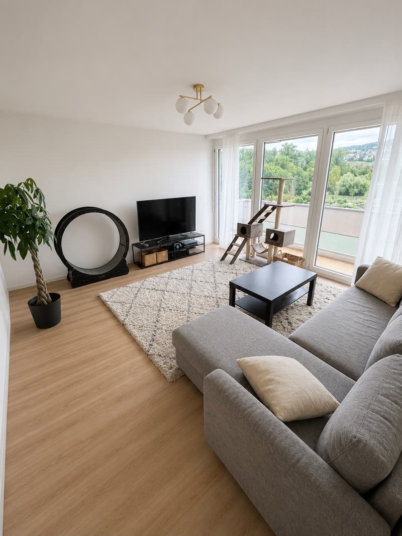 Bright 2-room apartment on the 6th floor with balcony & underground parking - Subtenant from 01.08.2026 (1)