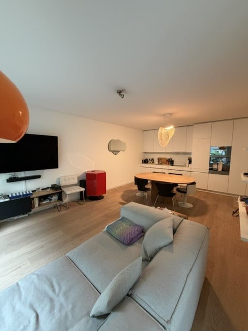 Modern 2-Room Apartment with Private Garden Near Lake Zurich - 5 Minutes from Bahnhof Enge (2)