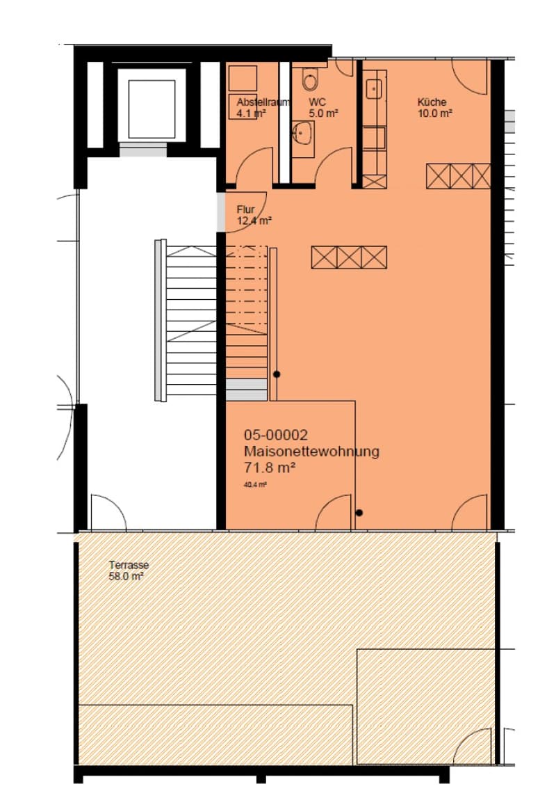Maisonette luminosa a Oerlikon - Camera non arredata in un appartamento condiviso (130m²) (8)
