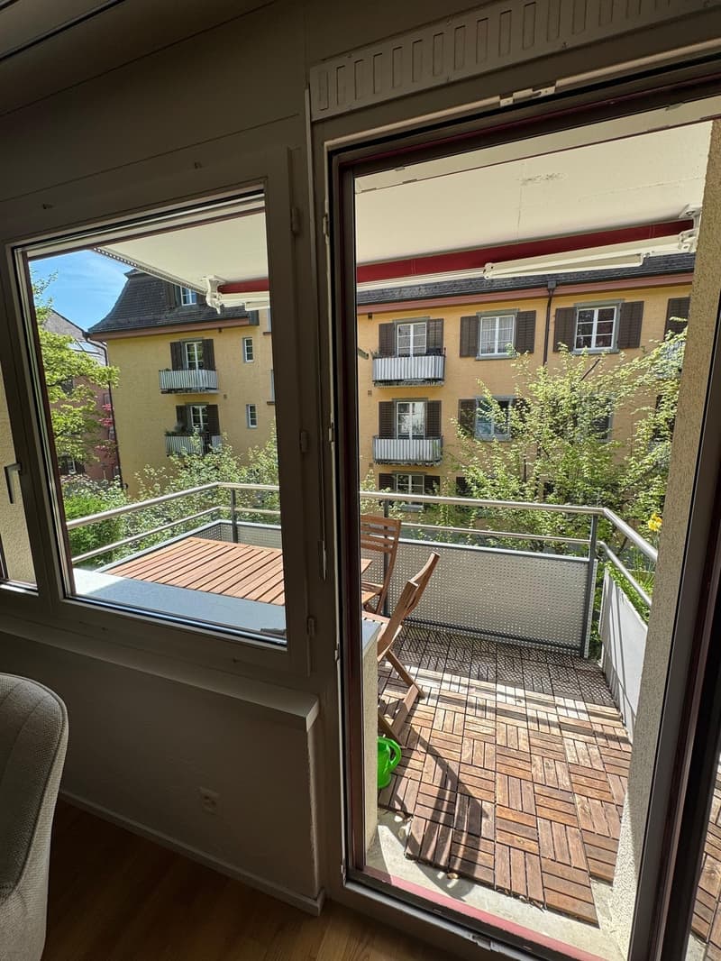WG-Zimmer in Wipkingen (unbefristet) möbeliert, mit Balkon (4)