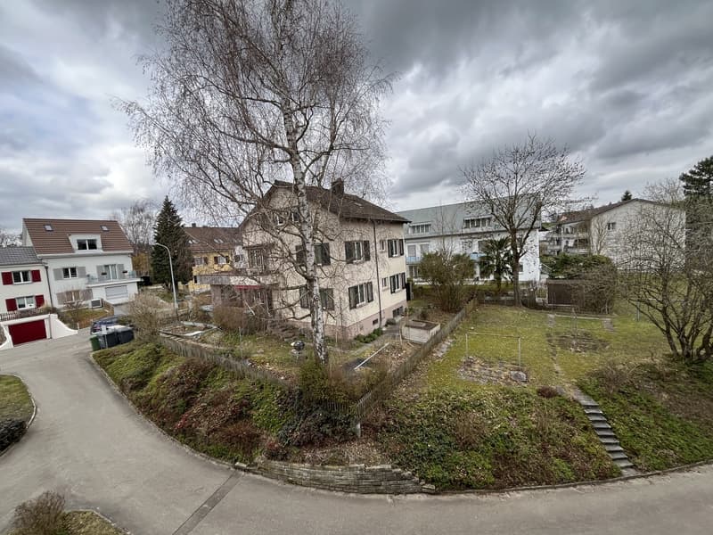 Aussicht von Küche (geteilte Gartenfläche)