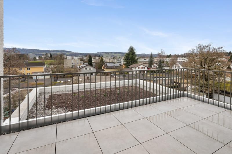 Appartamento di charme con 2 camere, grande terrazza sul tetto e vista panoramica a Uster (9)