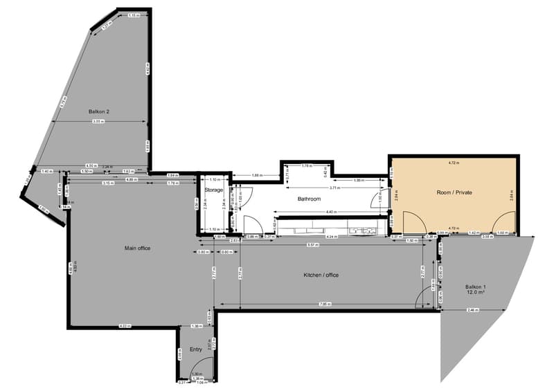 Modern 2,5 apartment for rent (long term contract) (6)