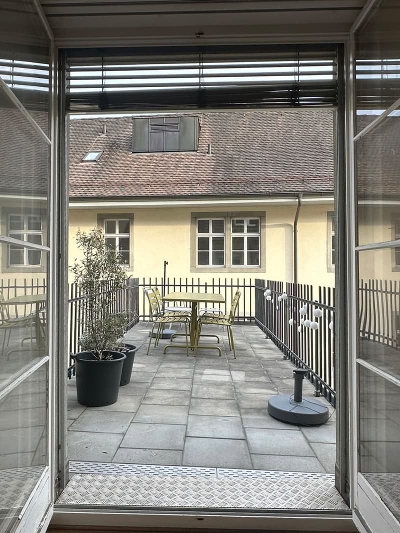 Charmant studio de 1,5 pièces avec grande terrasse au cœur de la vieille ville de Winterthour (8)