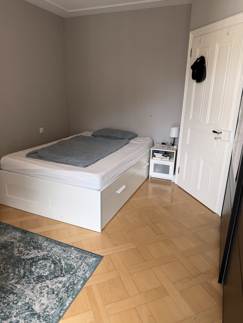 Chambre dans une colocation avec balcon privé dans un immeuble ancien rénové au cœur de Zurich, quartier 4 (7)