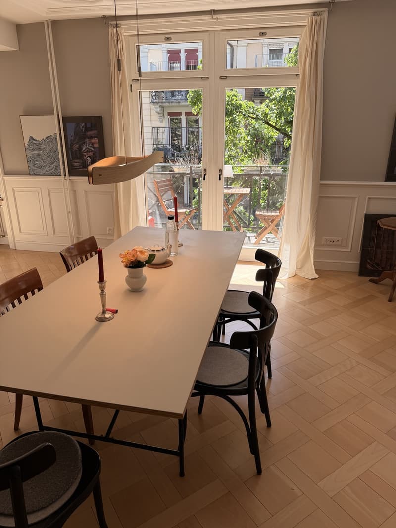Chambre dans une colocation avec balcon privé dans un immeuble ancien rénové au cœur de Zurich, quartier 4 (2)