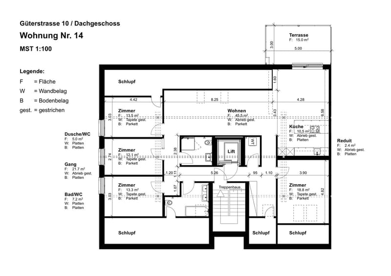 Appartement spacieux 5.5 pièces dans les combles à Neuenhof - moderne, calme et avec une vue magnifique (12)