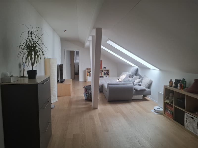 Appartement spacieux 5.5 pièces dans les combles à Neuenhof - moderne, calme et avec une vue magnifique (1)