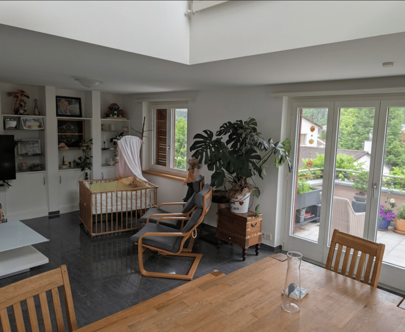 Bright 3.5-room maisonette apartment with large open gallery, open kitchen, and balcony/terrace (6)