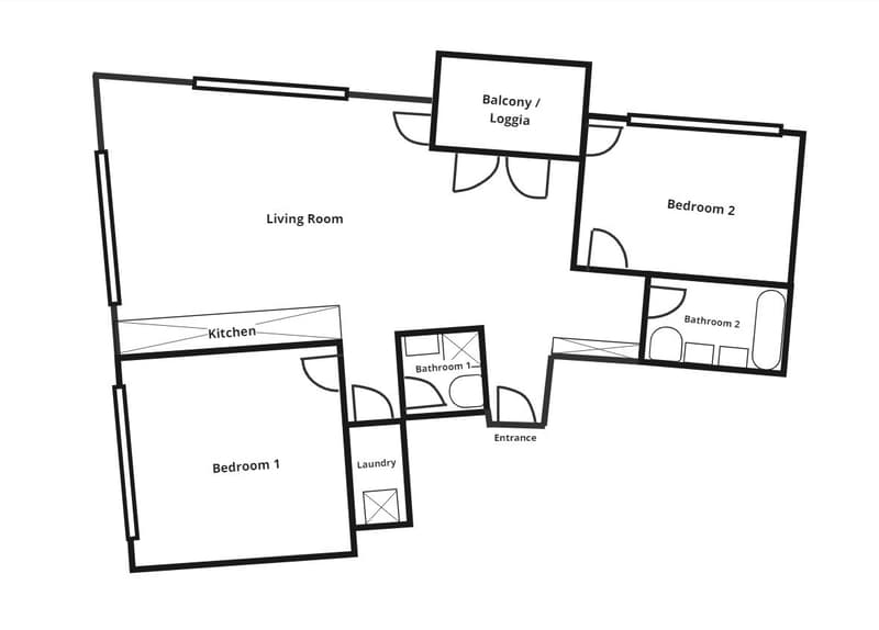 Appartement 3.5 pièces avec 2 salles de bain (3)
