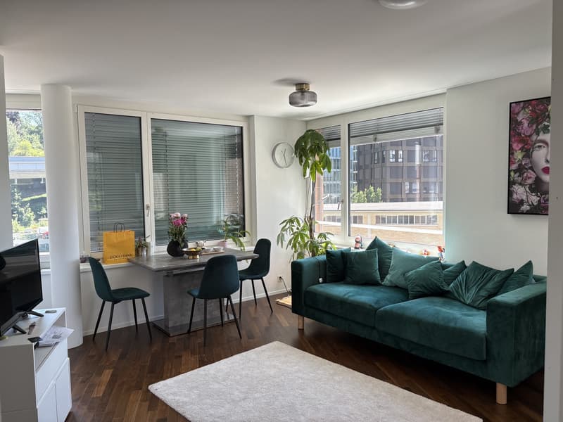 Untervermietung für Juli/August Voll möblierte 2.5-Zimmer-Wohnung nahe Zürich Wollishofen (1)
