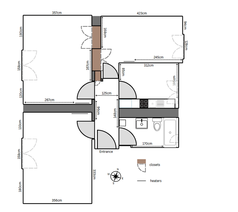 3-room apartment in Zürich Oerlikon Looking for a Nachmieter (9)