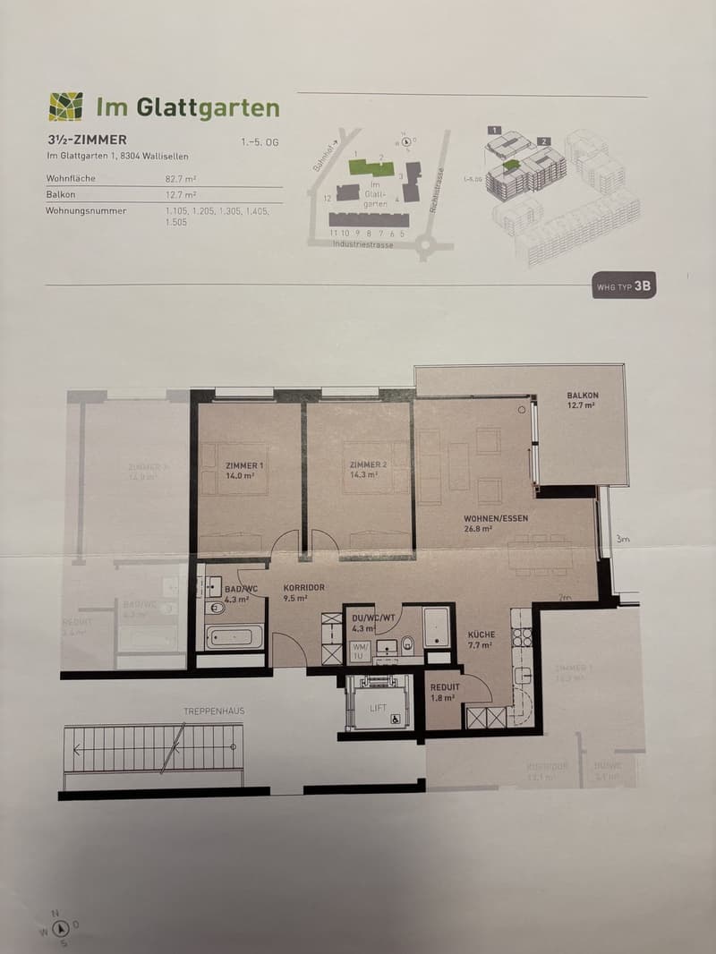 3.5-room apartment for subletting in Wallisellen (6)