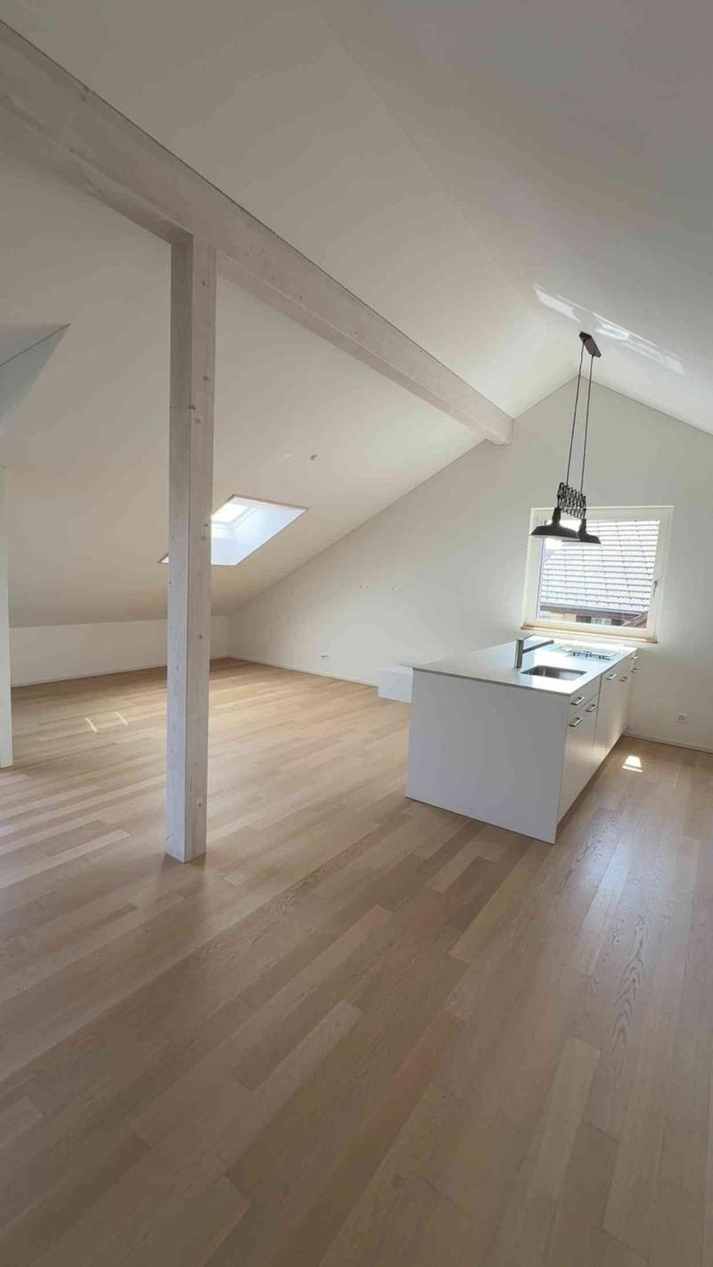 Grosszügige 3.5-Zimmer-Dachwohnung mit Loggia und Carport in Ermensee (1)
