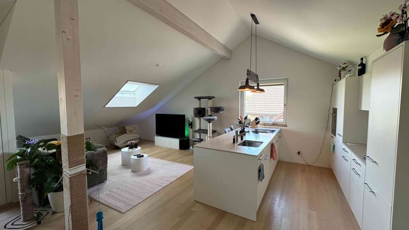 Grosszügige 3.5-Zimmer-Dachwohnung mit Loggia und Carport in Ermensee (6)